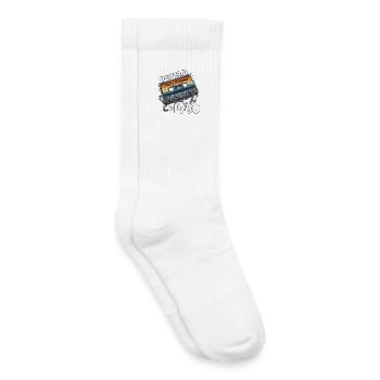 45. Geburtstag Kassette November Jahrgang 1980 - Kinder Tennissocken - Weiß - Rechts