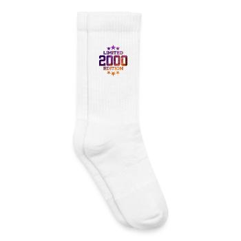 LIMITED EDITION 2000 25. GEBURTSTAG - Kinder Tennissocken - Weiß - Rechts