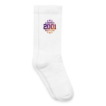 LIMITED EDITION 2001 25. GEBURTSTAG - Kinder Tennissocken - Weiß - Rechts