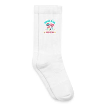 Candy Lover Gift - Kids Tennis Socks - white - Right