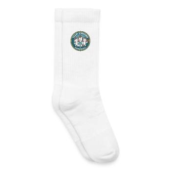 Équipe Licorne Handball Trois licornes mignonnes - Chaussettes de tennis bio enfant - blanc - Droite