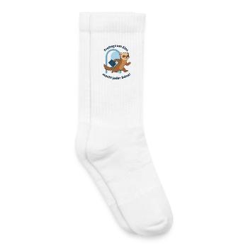 Fridays at one o'clock... Finally weekend - Kids Tennis Socks - white - Right