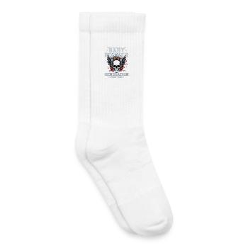 Baby Boomers Generation Skull mit Krone - Kinder Tennissocken - Weiß - Rechts