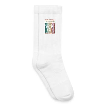Signe du zodiaque Gémeaux - Chaussettes de tennis bio enfant - blanc - Droite