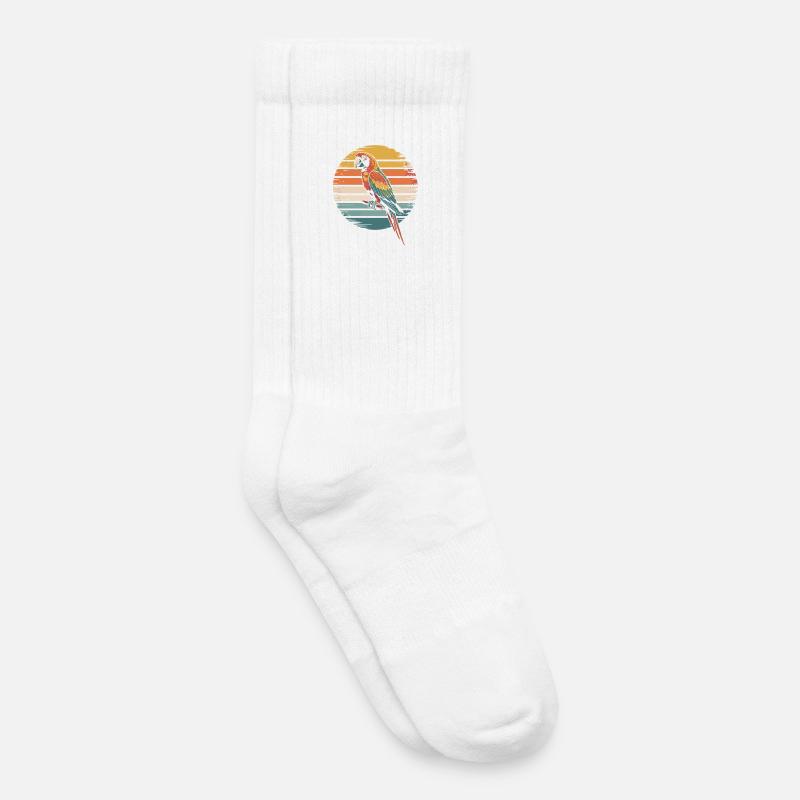 Papagei - Kinder Tennissocken - Weiß