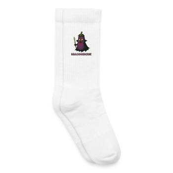 Lustige Gemüse Monster – Halloween Spaß - Kinder Tennissocken - Weiß - Rechts