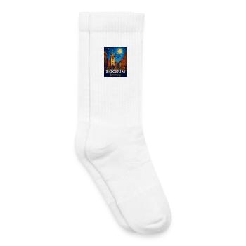 Bochum Nachtstadt Kunstturm - Chaussettes de tennis bio enfant - blanc - Droite