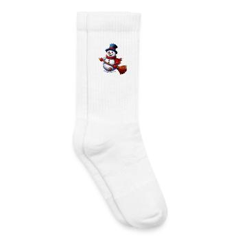 Snowman - Kids Tennis Socks - white - Right