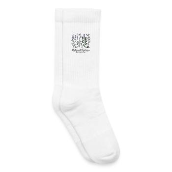 Botanical Tinctures – Lavender & Sage - Kids Tennis Socks - white - Right