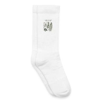 Botanical Vintage Design - Kids Tennis Socks - white - Right