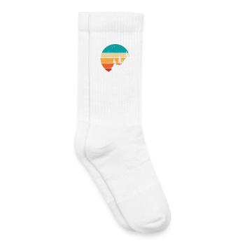 Randonnée Randonneur Alpiniste Cadeau - Chaussettes de tennis bio enfant - blanc - Droite