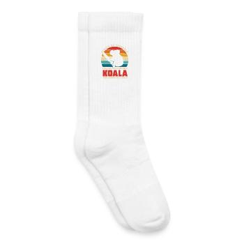 Koala Motto Retro Sunset - Kinder Tennissocken - Weiß - Rechts