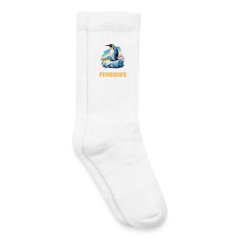 Pingouins Pingouin - Chaussettes de tennis bio enfant - blanc - Droite