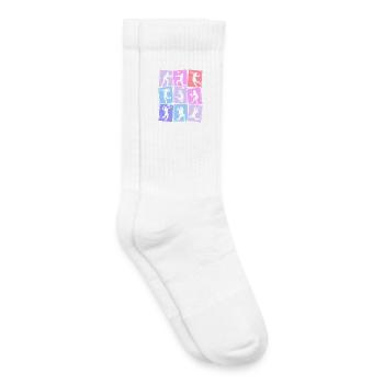 Volley-ball Filles Joueurs de volley-ball Enfants Femmes - Chaussettes de tennis bio enfant - blanc - Droite