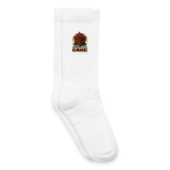 Kuchen Schoko kuchen Geschenk - Kinder Tennissocken - Weiß - Rechts