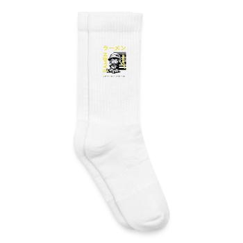 Ramen Lover - Kawaii Anime Noodle Happiness - Chaussettes de tennis bio enfant - blanc - Droite