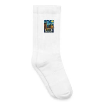 Hull England - Kids Tennis Socks - white - Right