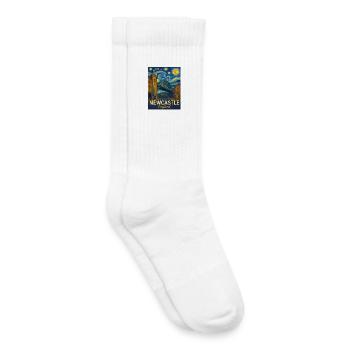 Newcastle, England - Kids Tennis Socks - white - Right