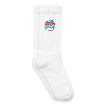 New York State of Mind – Graffiti Street Art Look - Kids Tennis Socks - white - Right