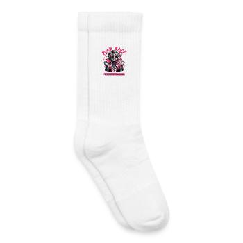 Punk Rock Rébellion Granny Festival Art - Chaussettes de tennis bio enfant - blanc - Droite