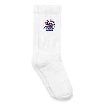 Sac à cosmétiques joyeux style Popart - Chaussettes de tennis bio enfant - blanc - Droite