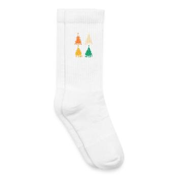 Père Noël Noël - Chaussettes de tennis bio enfant - blanc - Droite