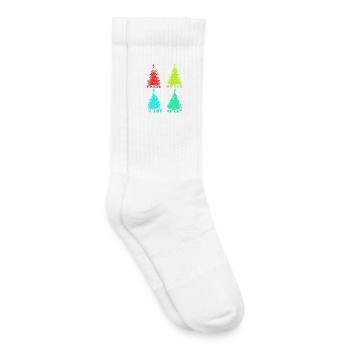 Père Noël Noël - Chaussettes de tennis bio enfant - blanc - Droite