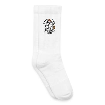 Voyage entre filles Nashville 2026 - Chaussettes de tennis bio enfant - blanc - Droite
