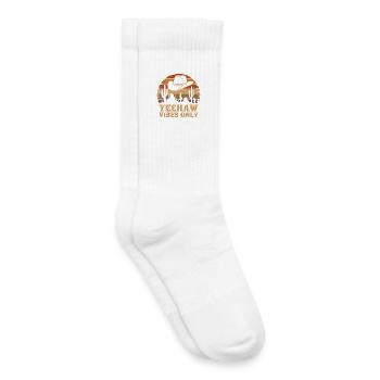 Yeehaw Vibes Only – Western Retro - Kinder Tennissocken - Weiß - Rechts