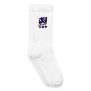 Außerirdischer Donut im All - Kinder Tennissocken - Weiß - Rechts