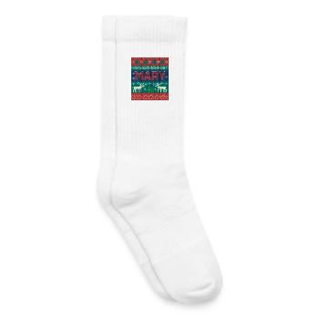 Festive Name Mary Ugly Chrismas Style, Xmas  - Kids Tennis Socks - white - Right