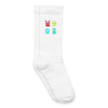 Noël du Père Noël - Chaussettes de tennis bio enfant - blanc - Droite