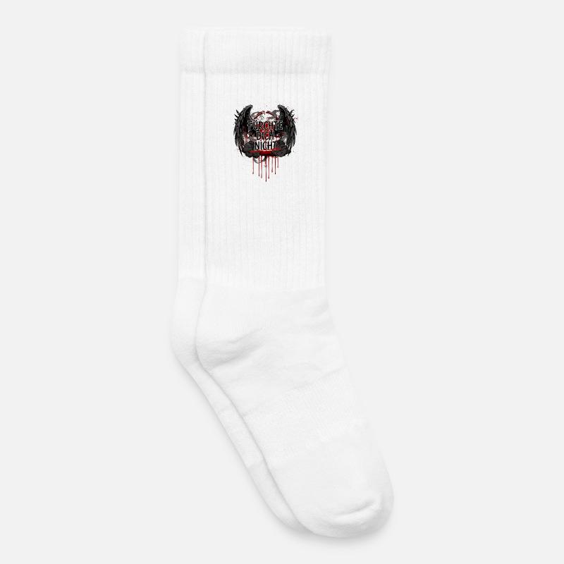 FÜRCHTE DICH NICHT Dunkel Gothic Blut - Kinder Tennissocken - Weiß