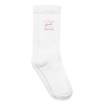 Livres & Pastel de pyjamas - Chaussettes de tennis bio enfant - blanc - Droite