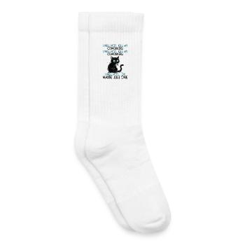 Collègue, employé, travail, stress, stress professionnel - Chaussettes de tennis bio enfant - blanc - Droite