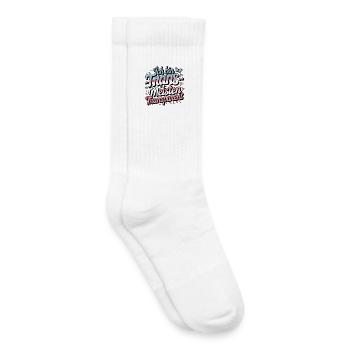 Je suis trans transparent avec la plupart des gens - Chaussettes de tennis bio enfant - blanc - Droite