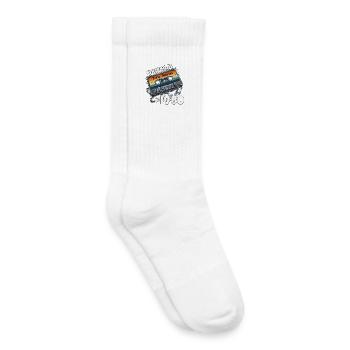 45. Geburtstag Kassette Dezember Jahrgang 1980 - Kinder Tennissocken - Weiß - Rechts