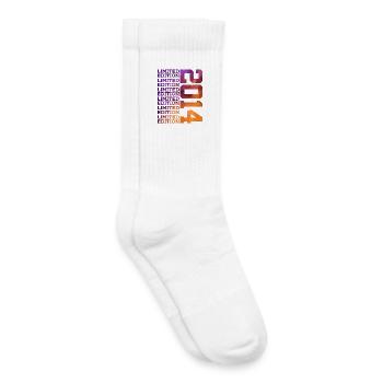12 Jahre LIMITED EDITION 2014 12. Geburtstag - Kinder Tennissocken - Weiß - Rechts