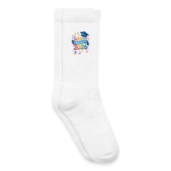 Citation du diplômé 2026 - Chaussettes de tennis bio enfant - blanc - Droite