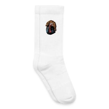 Truthahn Hühner Vogel Truthuhn Pute Fasan Turkey - Kinder Tennissocken - Weiß - Rechts