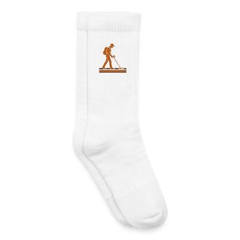 Treasure Hunter Metal Detecting Adventure - Kids Tennis Socks - white - Right