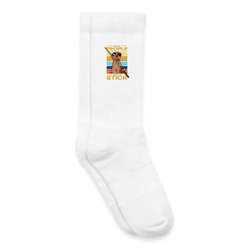 I beat people funny billiards billiard player - Kids Tennis Socks - white - Right