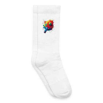 Tennis de Table – Design Sport Ping-Pong Splash - Kinder Tennissocken - Weiß - Rechts