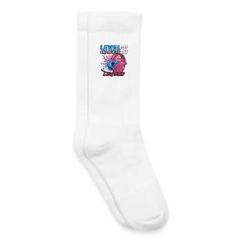 Level 28 Unlocked Legend - Kids Tennis Socks - white - Right