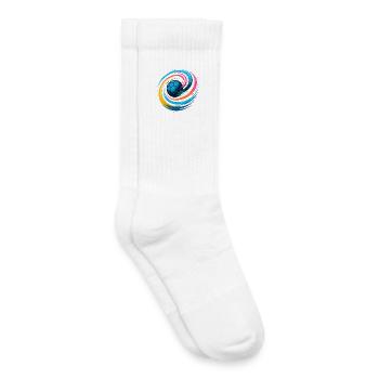 Handball Neon Ball, colorful whirl throw, dynamic - Kids Tennis Socks - white - Right