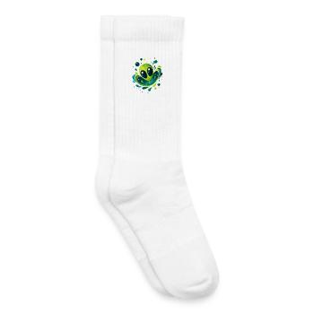 Galaktischer Alien Wirbel - Kinder Tennissocken - Weiß - Rechts