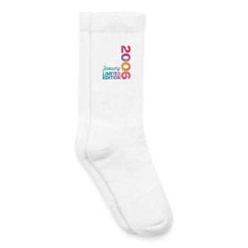 Birthday January 2006 Born In January Gift - Kids Tennis Socks - white - Right