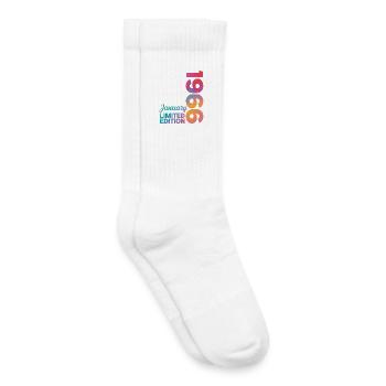 Birthday January 1966 Born in January Gift - Kids Tennis Socks - white - Right