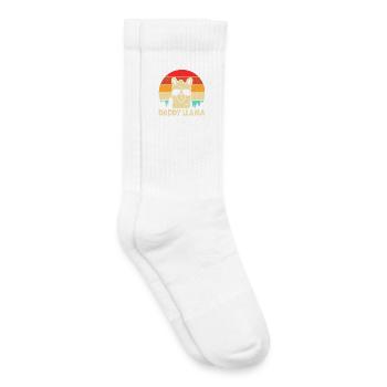 Daddy Llama - Kids Tennis Socks - white - Right