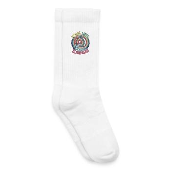 MRI Tech Peace Love And Radiographer Rad Tech - Kids Tennis Socks - white - Right